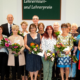 Gruppenfoto der Ausgezeichneten: Brandenburgischer Lehrerinnen- und Lehrerpreis 2018 (Foto: MBJS/Kuzia)